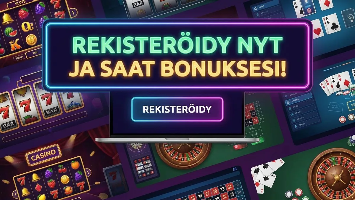 Rekisteröidy bonuksen kanssa